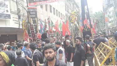 পবিত্র আশুরা উপলক্ষ্যে রাজধানীতে তাজিয়া মিছিল শুরু