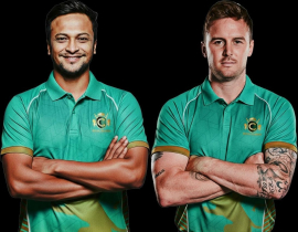 আবুধাবি টি-টেন   রয়্যাল চ্যাম্পস-এ  সাকিব, সঙ্গে ইংলিশ তারকা জেস