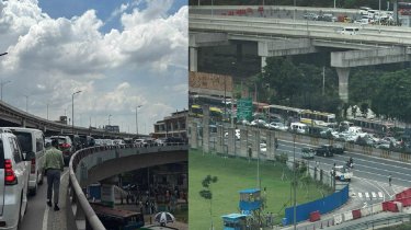 কুড়িলে ৩ ঘণ্টা ধরে সড়কে শ্রমিকরা, সীমাহীন ভোগান্তি